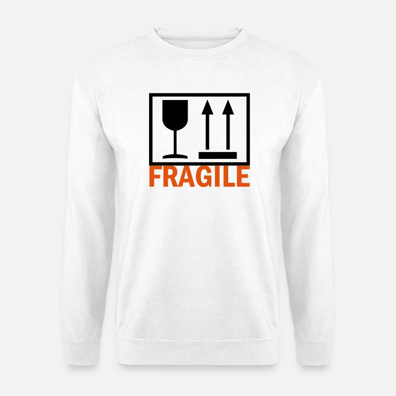 FRAGILE - Unisex Pullover - Weiß