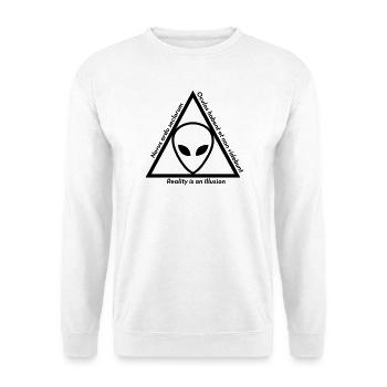 Ufo Alien Raum außerirdisches Aussenseiter - Unisex Pullover - Weiß - Vorne