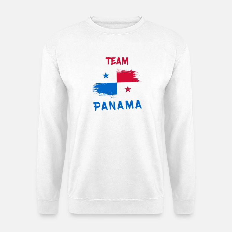 Team Panama / Flagge - Unisex Pullover - Weiß