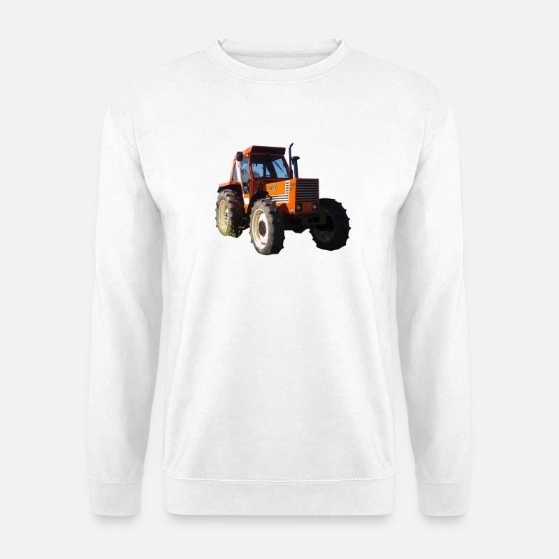 Orange 780 DT Tractor - Unisex Sweatshirt - white
