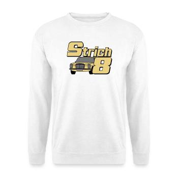 MB W115 W114 , Strich 8 , Oldtimer Kult (25) - Unisex Pullover - Weiß - Vorne