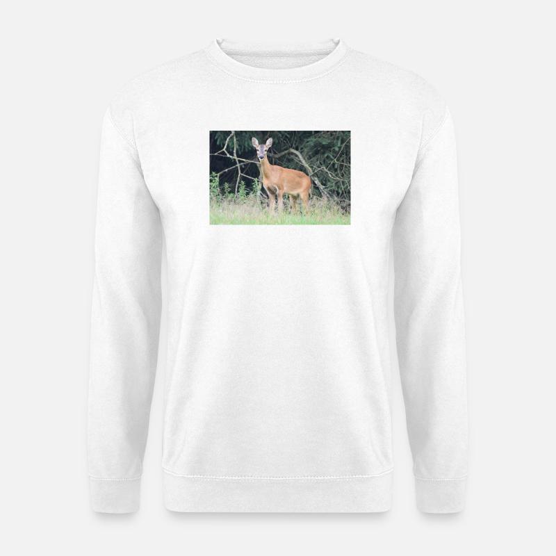 Deer forest - Unisex Sweatshirt - white