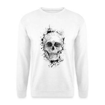 Crâne - Sweat-shirt Unisexe - blanc - Devant