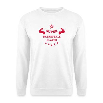 Basketball - Basket Ball - Game - Sport - Player - Unisex Sweatshirt - white - Front