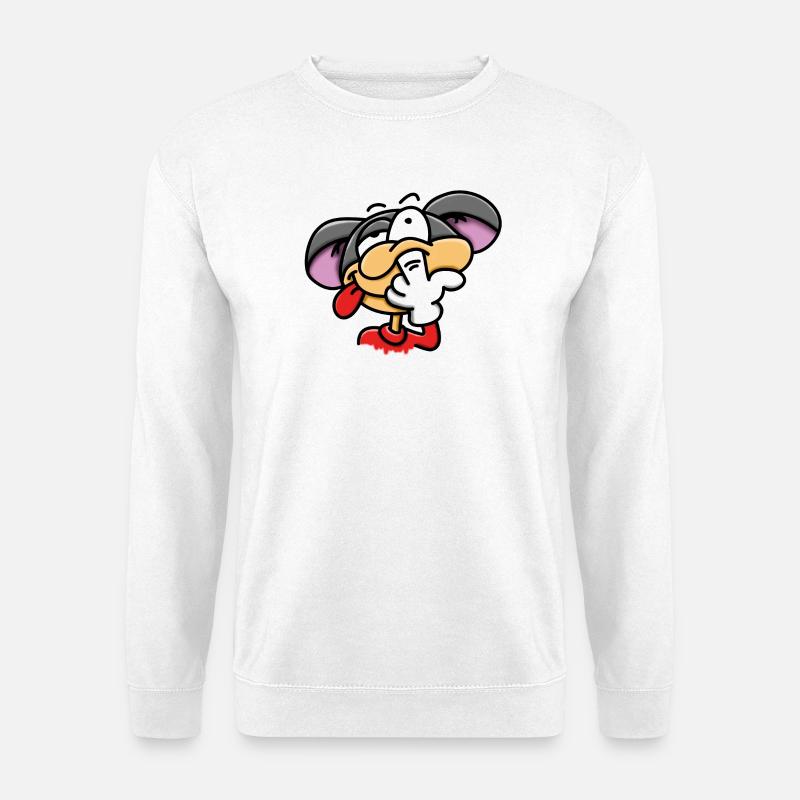 Popeln - Nase bohren - Unisex Pullover - Weiß