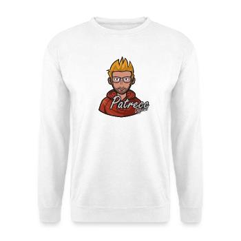 PatreccOffizieller Avatar - Unisex Pullover - Weiß - Vorne - Alina (178cm) & Michal (187cm)