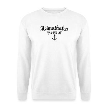 Heimathafen Rostock - Unisex Pullover - Weiß - Vorne