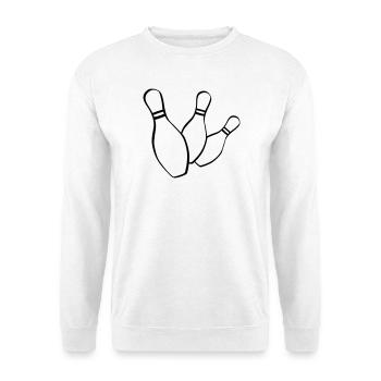 bowling kegelclub - Unisex Pullover - Weiß - Vorne