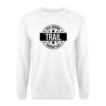 Running / Jogging / Run / Trail / Sport - Unisex Sweatshirt - white - Front