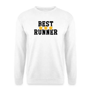 Laufen / Running / Jogging / Joggen / Marathon - Unisex Pullover - Weiß - Vorne