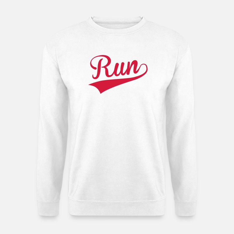 Laufen / Running / Jogging / Joggen / Marathon - Unisex Pullover - Weiß
