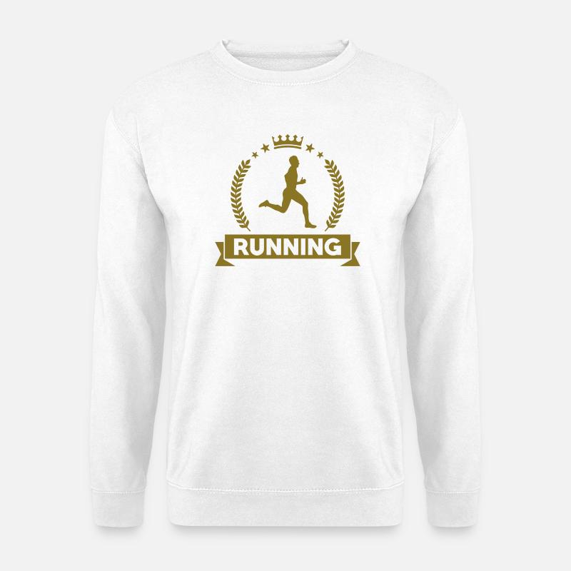 Laufen / Running / Jogging / Joggen / Marathon - Unisex Pullover - Weiß