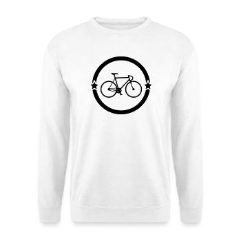 Cyclisme / Cycliste / Vélo / VTT / BMX - Sweat-shirt Unisexe - blanc - Devant