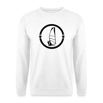 Windsurfen / Windsurfer / Windsurf / Windsurfing - Unisex Pullover - Weiß - Vorne