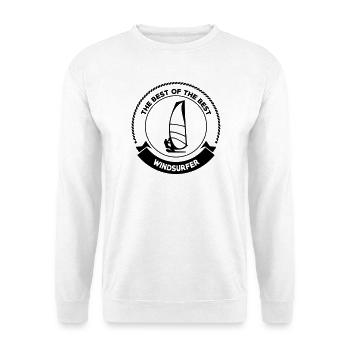 Windsurfen / Windsurfer / Windsurf / Windsurfing - Unisex Pullover - Weiß - Vorne