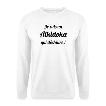 Aikidō / Aikidoka / Sport / Kampfkünste / Kampf - Unisex Pullover - Weiß - Vorne