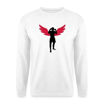 Kickboxing / Kick-Boxeur / Kick Boxing - Sweat-shirt Unisexe - blanc - Devant
