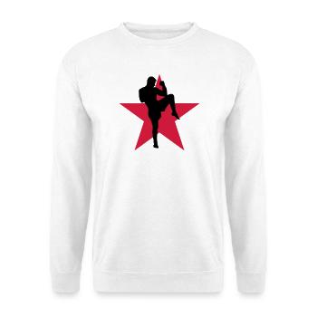 Kickboxing / Kick-Boxeur / Kick Boxing / - Sweat-shirt Unisexe - blanc - Devant