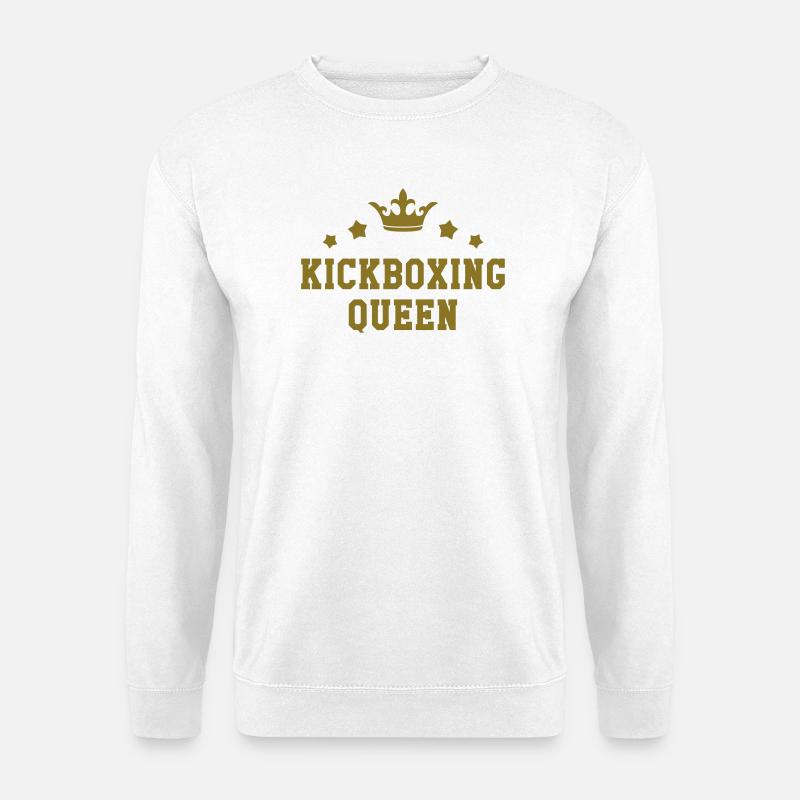 Kickboxen / Kickboxing / Kickboxer / Kick Boxing - Unisex Pullover - Weiß