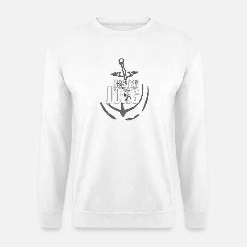 Küsten Jung Anker Design - Unisex Pullover - Weiß
