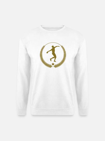 Speerwurf / Diskuswurf / Kugelstoßen / Hammerwurf - Unisex Pullover - Weiß