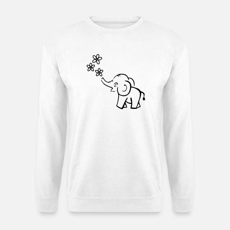 elephant - Unisex Sweatshirt - white