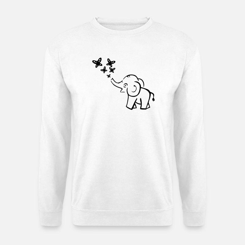 elephant - Unisex Sweatshirt - white