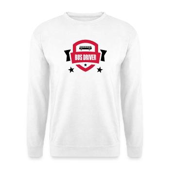 Bus / Busfahrer / Arbeit / Job - Unisex Pullover - Weiß - Vorne