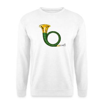 chasse - Sweat-shirt Unisexe - blanc - Devant