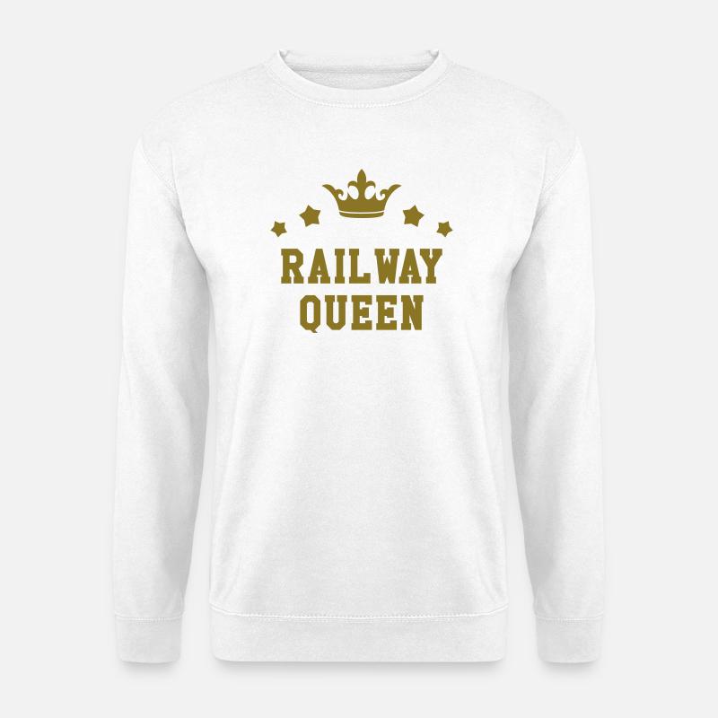 Eisenbahner / Eisenbahnen / Eisenbahn / Bahn - Unisex Pullover - Weiß