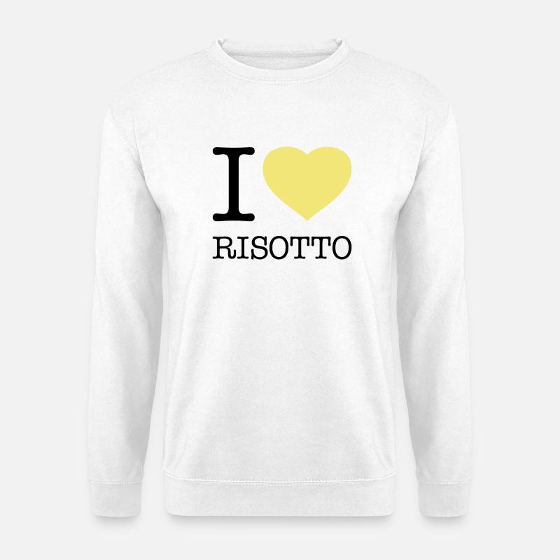 I LOVE RISOTTO Reis - Unisex Pullover - Weiß