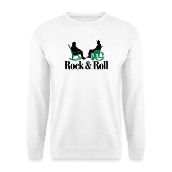 Rock n Roll 2clr New - Unisex Pullover - Weiß - Vorne
