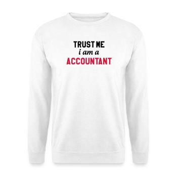 comptable / comptabilité / argent / Finance / Euro - Sweat-shirt Unisexe - blanc - Devant