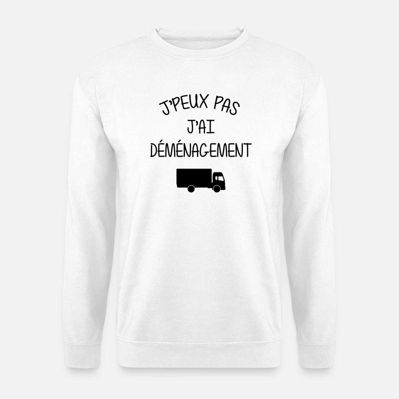 frachtführer / möbelpacker / mover / bewegen - Unisex Pullover - Weiß