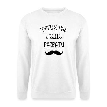 Parrain / Oncle / Tonton / Famille / Filleul - Sweat-shirt Unisexe - blanc - Devant
