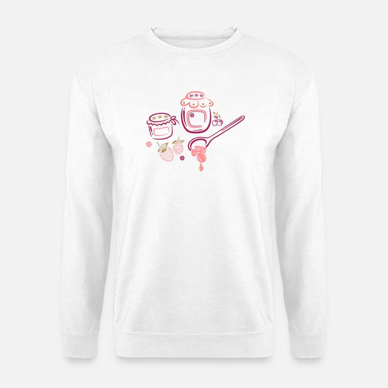 Marmelade und Früchte, jam - Unisex Pullover - Weiß