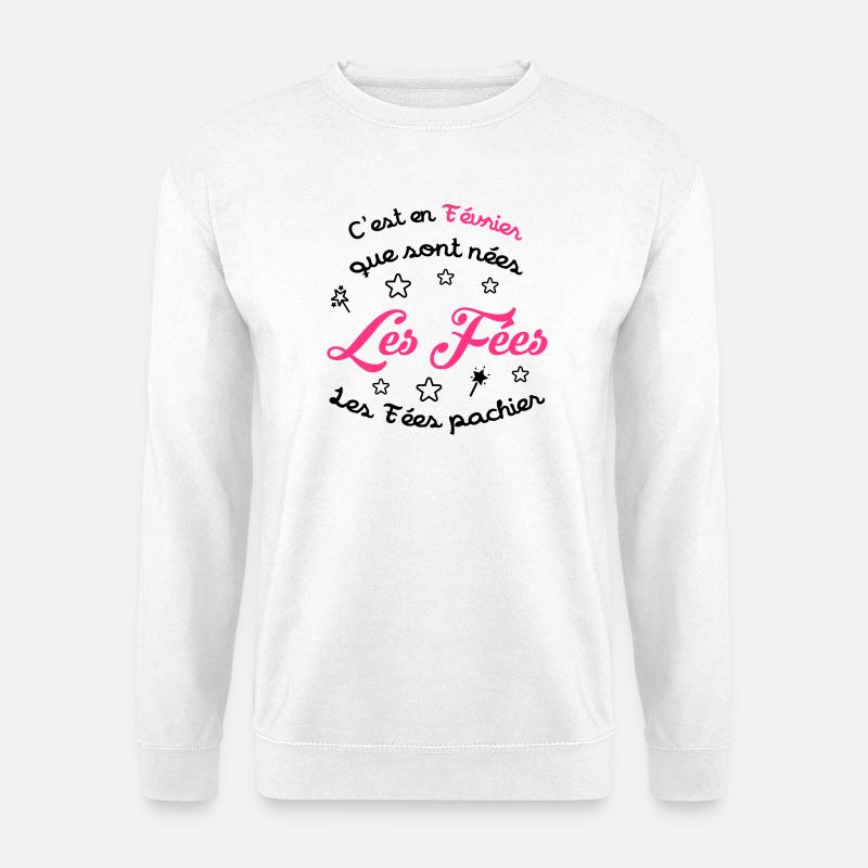 fille / fée / princesse / bébé - Sweat-shirt Unisexe - blanc