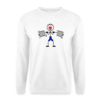 Gewichtheber Bodybuilding Krafttraining 2 - Unisex Pullover - Weiß - Vorne