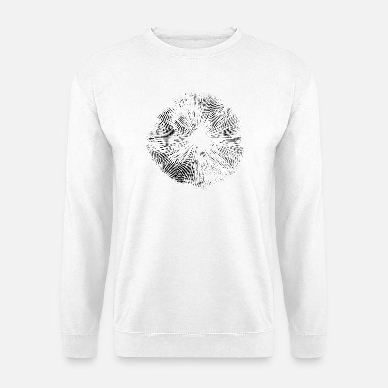 Sporenabdruck spore print - Unisex Pullover - Weiß