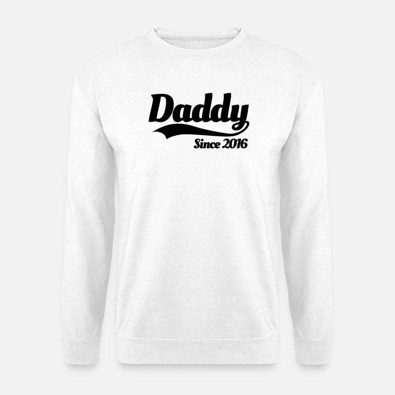 Daddy since 2016 - Unisex Sweatshirt - white