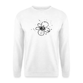 Water splash, Flower of water drops. - Unisex Sweatshirt - white - Front