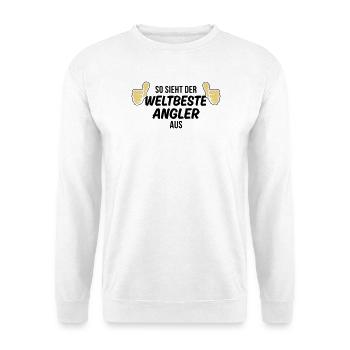 der weltbeste angler - Unisex Pullover - Weiß - Vorne