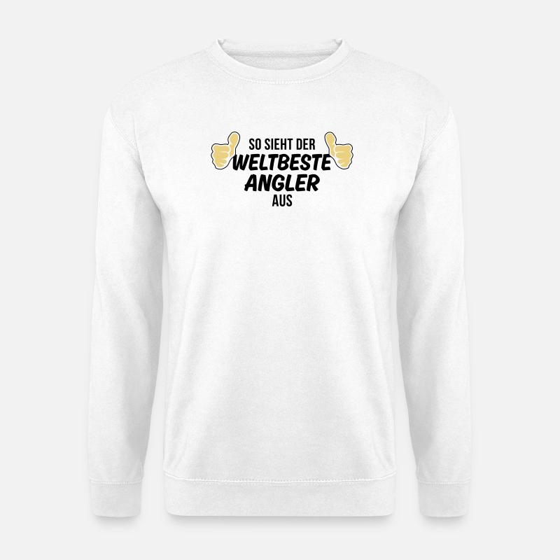 der weltbeste angler - Unisex Pullover - Weiß