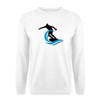 Surfeur - Sweat-shirt Unisexe - blanc - Devant