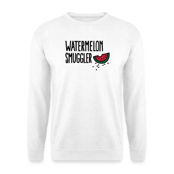 Watermelon smuggler - Sweat-shirt Unisexe - blanc - Devant