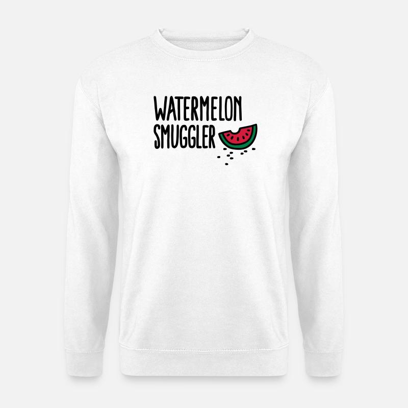 Watermelon smuggler - Unisex Pullover - Weiß