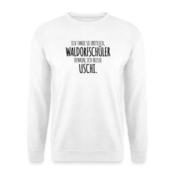 wortwitz waldorf humor - Unisex Pullover - Weiß - Vorne