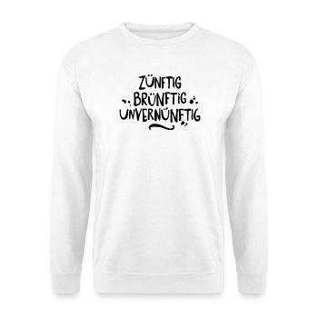 party spruch - Unisex Pullover - Weiß - Vorne