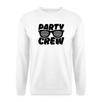 party crew - Unisex Pullover - Weiß - Vorne