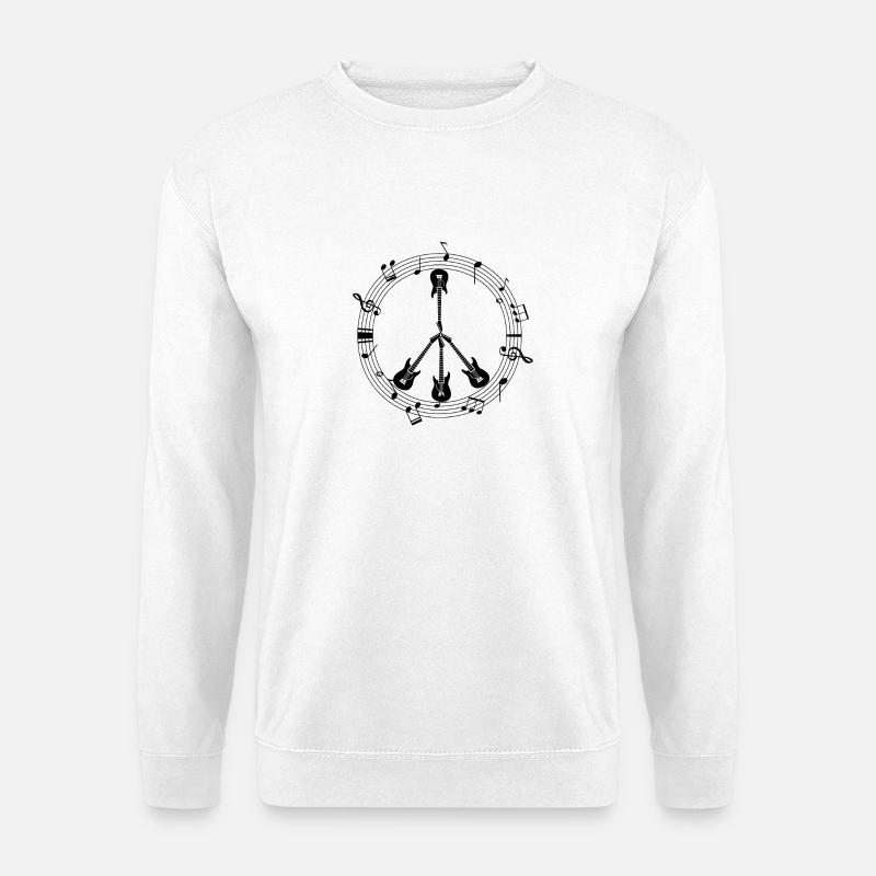 Frieden und Liebe - Unisex Pullover - Weiß